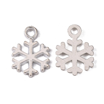 Tibetan Style Alloy Pendants, Cadmium Free & Lead Free, Snowflake, for Christmas, Silver Color Plated, 15x12x1mm, Hole: 2mm