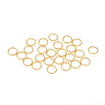 Iron Jump Rings, Metal Connectors for DIY Jewelry Crafting and Keychain Accessories, Golden, 12x1.5mm, Inner Diameter: 10mm, 25pcs/bag