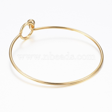 304 Stainless Steel Bangle(BJEW-H530-01G)-2