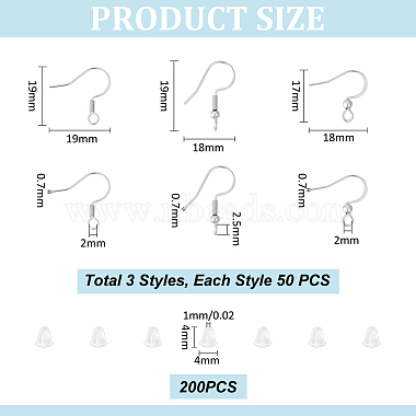 150Pcs 3 Styles 304 Stainless Steel Earring Hooks(STAS-UN0054-41)-3