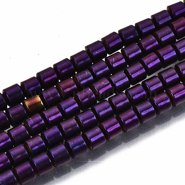 Purple Column Non-magnetic Hematite Beads