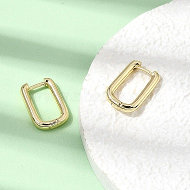 Brass Huggie Hoop Earrings(EJEW-G473-01G)-2