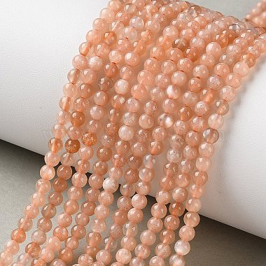 Natural Sunstone Beads Strands(G-C284-C02-3mm-02)-1