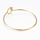 304 Stainless Steel Bangle(BJEW-H530-01G)-2