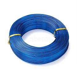 Round Aluminum Wire, Flexible Craft Wire, for Beading Jewelry Doll Craft Making, Royal Blue, 20 Gauge, 0.8mm, 300m/500g(984.2 Feet/500g)(AW-S001-0.8mm-09)