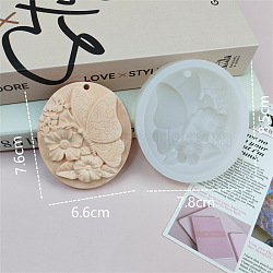 Flower Pendant DIY Food Grade Silicone Mold, Resin Casting Molds, for UV Resin, Epoxy Resin Craft Making, Butterfly, 85x78mm(PW-WG25212-01)