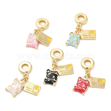 Mixed Color Others Brass+Enamel Dangle Charms