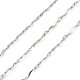 Handmade 304 Stainless Steel Wave Bar Link Chains(CHS-G025-06P)-1