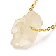 Collier pendentif pépite irrégulière citrine naturelle(G-E155-03G-03)-2