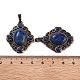 Dyed Natural Lapis Lazuli Rhombus Pendants(G-K363-02R-05)-3