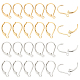 40Pcs 4 Style Brass Leverback Earring Findings(KK-BC0009-59)-1