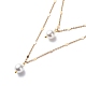 Brass Link Chain Double Layer Necklaces(NJEW-JN03993)-2