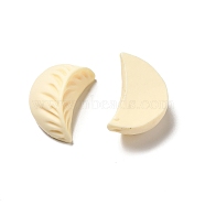 Opaque Resin Imitation Food Decoden Cabochons, Dumplings, Cornsilk, 26.5x18x12mm(RESI-B015-07)