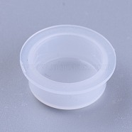 Plastic End Caps, Glue Dispensing Industrial Syringe Barrel End Cover, Clear, 15~18.5x8mm(TOOL-WH0103-07A)