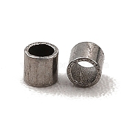 304 Stainless Steel Beads, Column, Stainless Steel Color, 2x2mm, Hole: 1.6mm(STAS-H0179-01A-P)