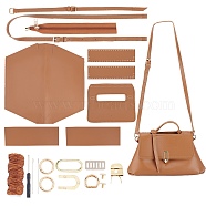 DIY Imitation Leather Crossbody Bag Kits, with Iron Finding, Needle, Thread, Peru, 0.4~112.5x0.15~40.3x0.09~0.55cm(DIY-WH0043-66)