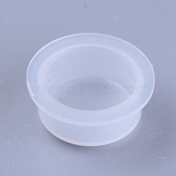 Plastic End Caps, Glue Dispensing Industrial Syringe Barrel End Cover, Clear, 15~18.5x8mm(TOOL-WH0103-07A)