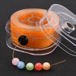 Round Elastic Crystal Thread, Jewelry Beading Cords, For Stretch Bracelet Making, Gold, 0.7mm, about 87.49 Yards(80m)/Set(EW-YW0002-B02-03)