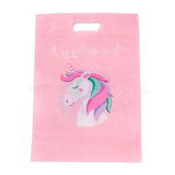 OPP Self-Adhesive Bags, Rectangle with Pattern, for Baking Packing Bags, Unicorn Pattern, 22.3x15.4x0.15cm, about 45~50pcs/bag(OPP-I001-B02)
