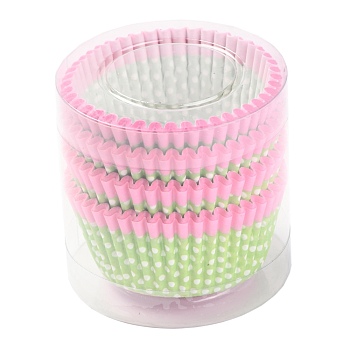 Cupcake Wrappers, DIY Baking Tool, Heart Pattern, 67.5x29.5mm, about 95~100pcs/box