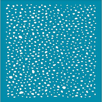 Silk Screen Printing Stencil, for Painting on Wood, DIY Decoration T-Shirt Fabric, Polka Dot Pattern, 100x127mm