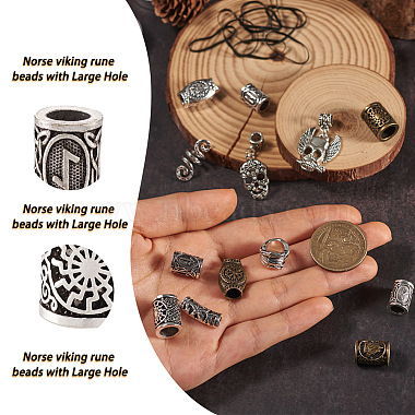 kit de fabrication de bijoux pour cheveux dreadlocks diy kissitty(FIND-KS0001-09)-3