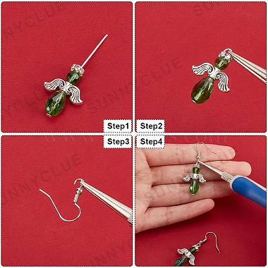 SUNNYCLUE DIY Christmas Fairy Earring Making Kit(DIY-SC0022-71)-6