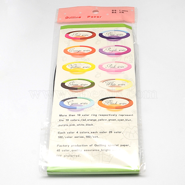 22 couleurs 10 mm de large bandes de papier quilling(X-DIY-R025-06)-6