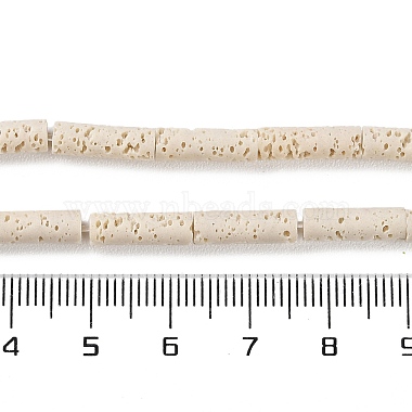 Brins de perles teintées en pierre de lave synthétique(G-H311-06-11)-5