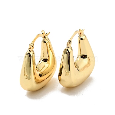 Trapezoid Brass Earrings