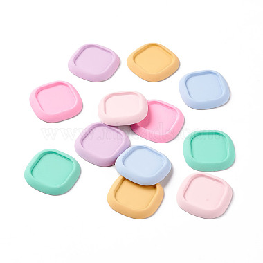 Mixed Color Square Resin Cabochons