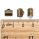 Iron Ribbon Crimp Ends(E004Y-AB-01)-3