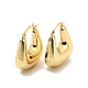 Rack Plating Brass Chunky Trapezoid Hoop Earrings for Women(X-EJEW-G288-36G)-1