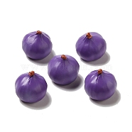 Resin Ornaments, Imitation Vegetable, for Home Office Desktop Decoration, Onion, 17x16mm(RESI-A033-03D)
