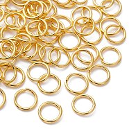 Brass Open Jump Rings, Round Rings, Golden, 18 Gauge, 8x1mm, Inner Diameter: 6mm(KK-FS0001-23B)