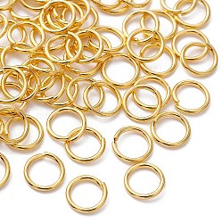 Brass Open Jump Rings, Round Rings, Golden, 18 Gauge, 8x1mm, Inner Diameter: 6mm(KK-FS0001-23B)