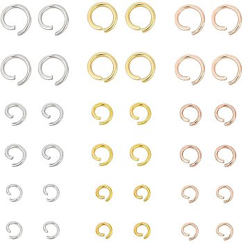 304 Stainless Steel Jump Rings, Open Jump Rings, Mixed Color, 6.8x5.2x1.1cm, 450pcs/box