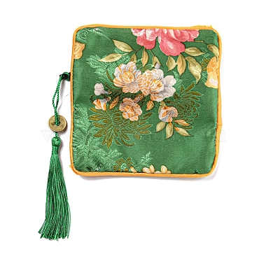 Chinese Style Floral Cloth Jewelry Storage Zipper Pouches(AJEW-D063-01I)-3