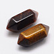 Faceted No Hole Natural Tiger Eye Beads(G-K034-20mm-04)-1