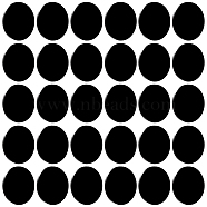 30Pcs Acrylic Flat Round Action Figure Display Bases, Black, 49.5x2mm(KY-FG0001-13)
