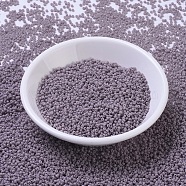 MIYUKI Round Rocailles Beads, Japanese Seed Beads, 11/0, (RR410) Opaque Mauve, 11/0, 2x1.3mm, Hole: 0.8mm, about 5500pcs/50g(SEED-X0054-RR0410)