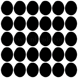 30Pcs Acrylic Flat Round Action Figure Display Bases, Black, 49.5x2mm(KY-FG0001-13)