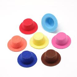 Cloth Hat Decoration, DIY Craft Decoration, with Plastic inside, Mixed Color, 40~41x16mm(AJEW-R078-4.0cm-M)