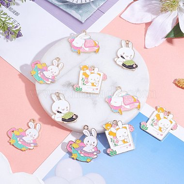 20Pcs 4 Style Cartoon Alloy Enamel Pendants(ENAM-SZ0003-29)-4