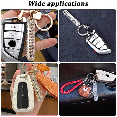 chgcraft 4 ensembles 2 couleurs kit de fabrication de porte-clés à breloques numériques à faire soi-même(DIY-CA0004-48)-6
