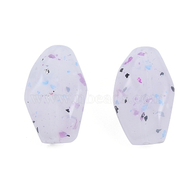 Perles acryliques opaques style pierre marbrée(OACR-G009-03D)-2