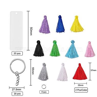 porte-clés cadre photo acrylique(DIY-SZ0001-50P)-4