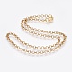 304 Stainless Steel Rolo Chain Necklaces(NJEW-F248-21A-G)-1