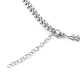304 Stainless Steel Cobs Chain Necklace for Men Women(STAS-B039-09P)-3
