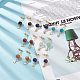 7 Pairs 7 Style Natural Mixed Gemstone Beaded Dangle Stud Earrings(EJEW-JE05058)-2